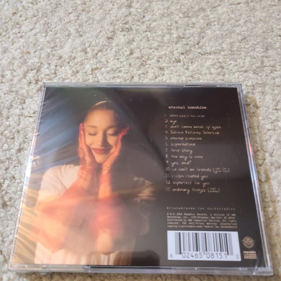 Brand new Ariana Grande signed CD Eternal Sunshine - Picture 2 of 3